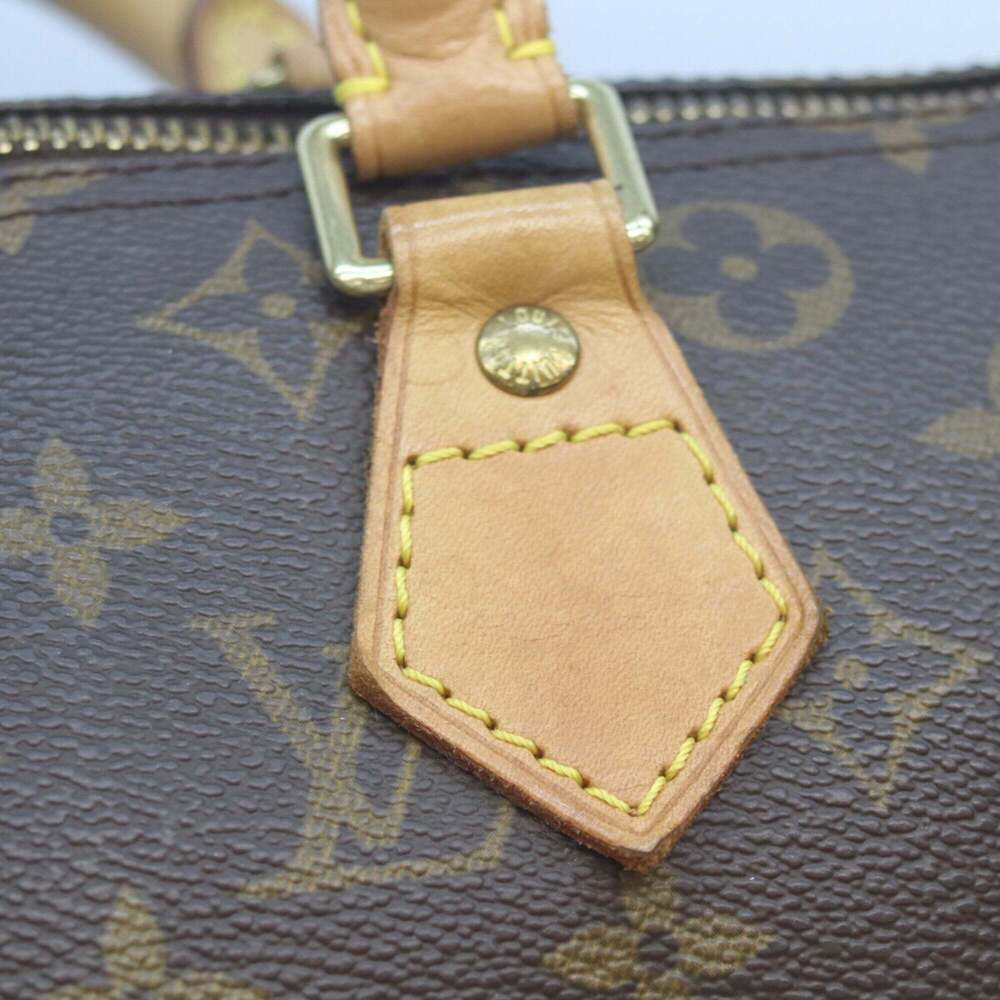 LOUIS VUITTON Authentic Brown Monogram Speedy 30 Boston Bag - Picture 7 of 10